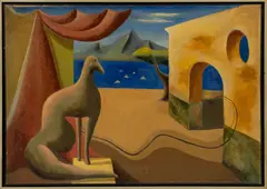 Landscape by Edgar Yaeger, 1938, Oil on Canvas, sold Jan 2026