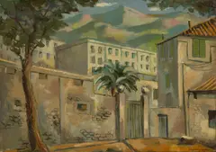 Mountains of Spain by Edgar Yaeger, Oil on Canvas, sold Jan 2026