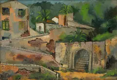 Entrada a Gibraleard by Edgar Yaeger, Oil on Canvas, sold Jan 2026