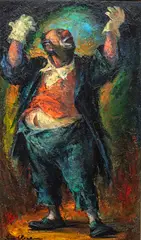 Iver Rose, the Winner, Oil on Masonite