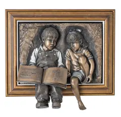 Bill Mack, Children with Book, Sculpture