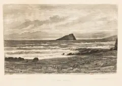 Frederick Christian Lewis, the Mew Stone, from Langdon, circa 1845, Engraving on Wove Paper