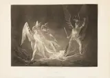 John Martin, Satan Aroused, from Paradise Lost: One Plate, 1826, After John Milton Mezzotint on Wove Paper