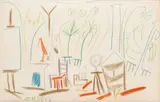 Carnet De Californie: One Plate by Pablo Picasso, 1959, Lithograph in Colors on Wove Paper, sold Jan 2026