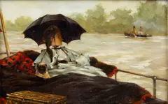 James Tissot, Untitled, Oil on Paper 19th .c.