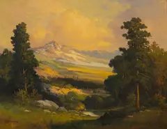 Robert William Wood, View of the Sierra Nevada, circa 1960-70, Oil on Canvas