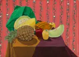 Michael Loew, Still Life Fruit, 1960, Oil on Canvas