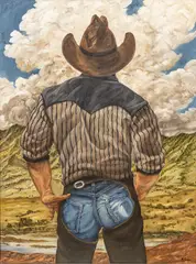 Delmas Howe, the Last Cowboy III, 2012, Oil on Canvas