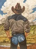 Delmas Howe, the Last Cowboy III, 2012, Oil on Canvas