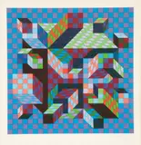 Victor Vasarely, SIRT-MC, 1978, Serigraph in Colors on Wove Paper