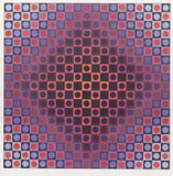 Victor Vasarely, Untitled, Serigraph on Paper, Ca. 1968/69, Untitled, from the Permutations Portfolio