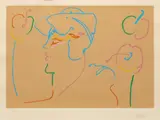 Peter Max, King Tut's Nanny, circa 1979, Serigraph on Paper