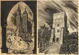Stanislaw Raczynski, Lajkonik, Lubart's Castle, 1958-59, Woodcuts on Paper
