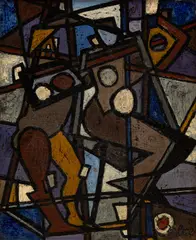 Zola Marcus, Abstract Composition, 1950, Oil on Canvas Paris