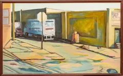 Blue Box/Red Box, Red Box/Blue Box by Bradley Fox, 2002, Oil on Canvas, offered Dec 2025