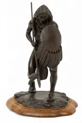 Native American Warrior by Cecil E. Wakefield, 1970, Bronze Sculpture, sold Dec 2025