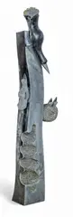 William Murenza, Basking in the Sun, Carved Stone Sculpture