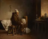 Marcellin Laporte, Monk Soaking His Feet, Oil on Canvas