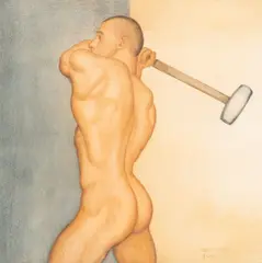 Ted Fusby, Hammer, 2005, Graphite and Watercolor on Paper