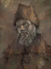 Portrait of a Cossack by Pawel August Kontny, Pastel on Paper, sold Dec 2025