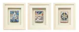 Raphael Abecassis, ' W 7.25', 1989, Decoupage in Color with Foil Embossing on Paper