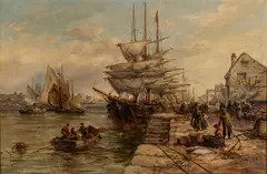 William Edward Webb, Brixham, NB Torquay, 1885, Oil on Canvas