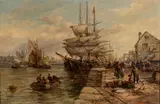 William Edward Webb, Brixham, NB Torquay, 1885, Oil on Canvas