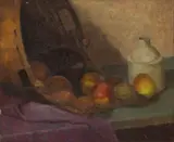 Richmond Barthé, Still Life of Jug and Apples, 1928, Oil on Board