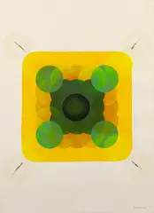 Untitled by Domoto Hisao, 1971, Acrylic on Arches Paper, offered Nov 2025