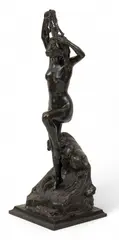 Janet Scudder, Little Lady of the Sea, circa 1913, Bronze Sculpture
