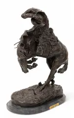Rattlesnake by Frederic Remington, Bronze Sculpture, sold Nov 2025