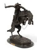 Broncho Buster by Frederic Remington, Bronze Sculpture, sold Nov 2025