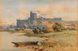 John Terris, Windsor Castle and the River Thames, 1889, Watercolor on Paper