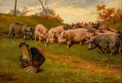 William Weekes, Between the Wind and His Nobility, Oil on Canvas