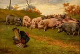 William Weekes, Between the Wind and His Nobility, Oil on Canvas