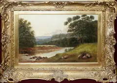 Harold Sutton Palmer, A Devonshire Stream, Oil on Canvas