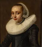 Thomas de Keyser, Portrait of a Young Woman, Oil on Beveled Panel