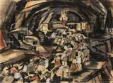 Zoltan Sepeshy, Sketch for Cave of Miracles