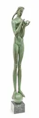 Marshall Fredericks, Eve from "Seven Saints & Sinners" Series, Bronze Sculpture