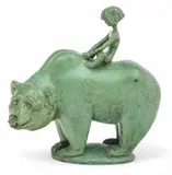Marshall Fredericks, Boy And the Bear, Bronze Sculpture