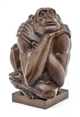 The Thinker by Marshall Fredericks, Bronze Sculpture, sold Oct 2025