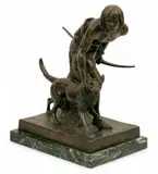 John Quincy Adams Ward, The Indian Hunter, Bronze Sculpture