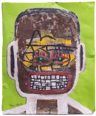 Tyree Guyton, Talking Loud And Saying Nothing (From Faces of God), 1997-2017, Acrylic on Metal
