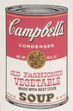 Andy Warhol, Old Fashioned Vegetable, from Campbell's Soup II, 1969, Screenprint in Colors on Smooth Wove Paper