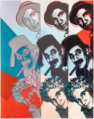 Andy Warhol, Untitled, Screenprint in Colors on Lenox Museum Board 1980, 'The Marx Brothers, from Ten Portraits of Jews of the Twentieth Ce