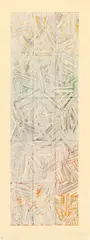 Jasper Johns, Usuyuki, 1980, Screenprint in colors, on Kurotani Kozo paper, with full margins