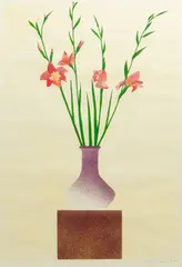 Ed Baynard, Vase of Flowers, 1998, Lithograph in Colors on J. Whatman Paper