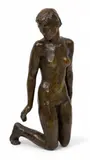 Georg Kolbe, Kniende (Kneeling Girl), Bronze Sculpture