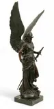 Jules Coutan, La Paix (Allegory of Peace), Art Nouveau Style Bronze Sculpture