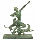 Paul Manship, Actaeon, Bronze Sculpture